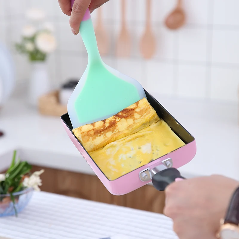 

Home Cooking Utensils Silicone Spatulas Beef Meat Egg Kitchen Scraper Wide Pizza Shovel Non-stick Turners Food Lifters