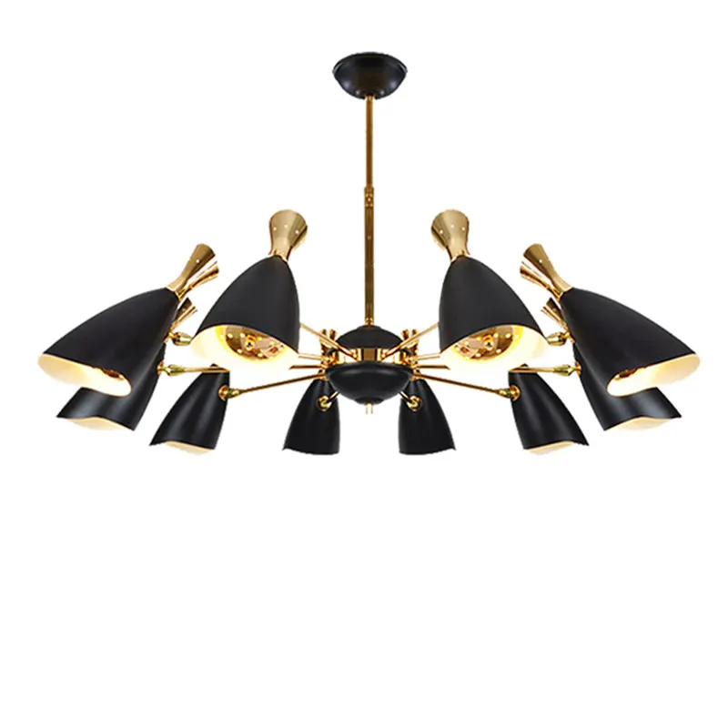 Современный светодиодный Люстра Гостиная Спальня 6/8/10/12 головок светильник