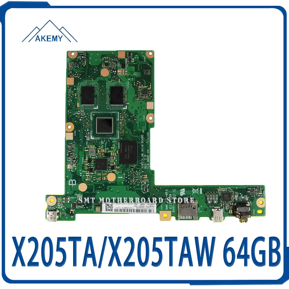 X205TA материнская плата для ноутбука For Asus X205T X205 X205TAW тесты оригинальная 64