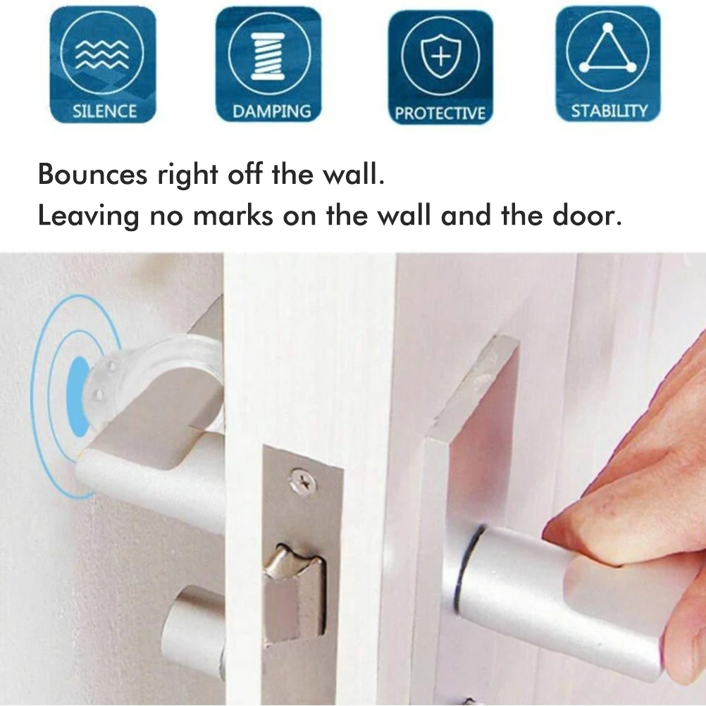 5PCS Door Knob Bumper Handle Stopper Wall Protector for Protecting Home Office Walls from Damage | Дом и сад