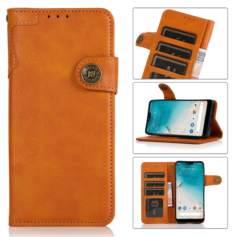 Чехол для HTC Desire 21 Pro 5G Desire 20 Pro D21 D20 Pro Retro 3-Card PU + TPU кожаный флип-чехол роскошный защитный чехол