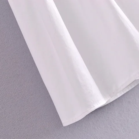 Однотонное повседневное летнее платье-рубашка, женское офисное Хлопковое платье с отложным воротником, платья с коротким рукавом и бантом на резинке на талии