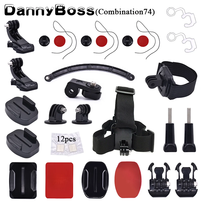 Набор аксессуаров для Gopro противотуманные вставки go pro hero 7 6 5 4 3 Eken h8r xiaomi yi