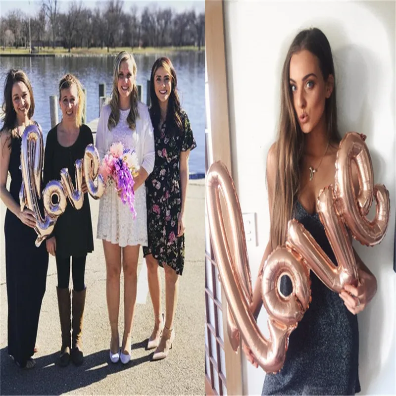 1 шт. лигатуры Love большая буква свадебные шары на день рождения воздушные шарики