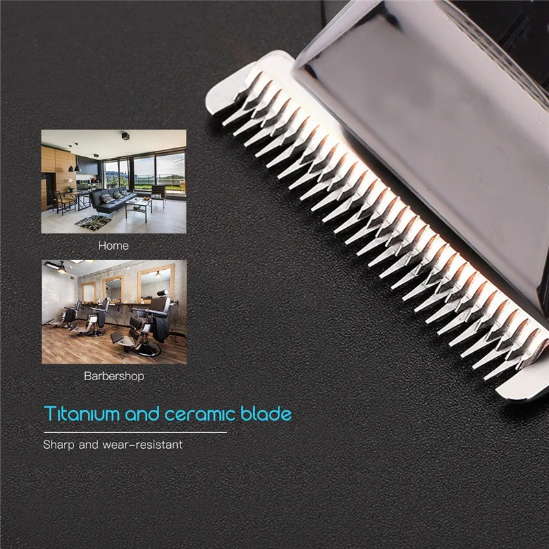 Электрическая машинка для стрижки цифровой триммер волос перезаряжаемая