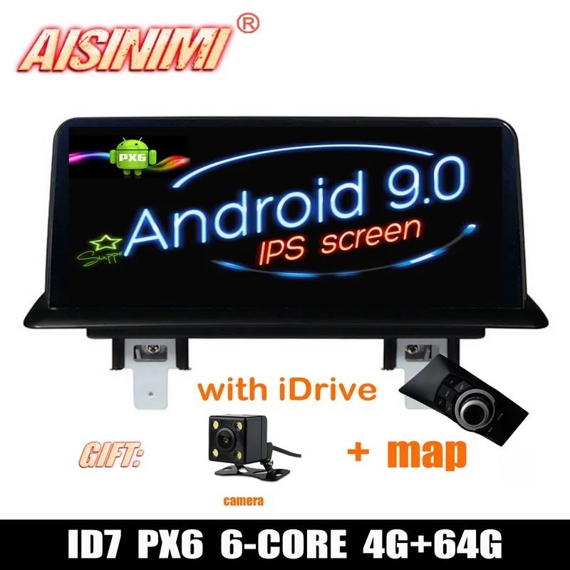 Android 9 0 ID7 4G 64G Автомобильный Dvd Navi плеер для BMW E81/E82/E87/E88 (2005- 2012) аудио gps стерео Авто