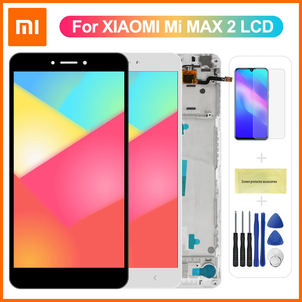 6 44 &quotЖК дисплей для XIAOMI MI MAX 2 LCD сенсорный экран Max2 Mi Max ЖК дигитайзер с рамкой