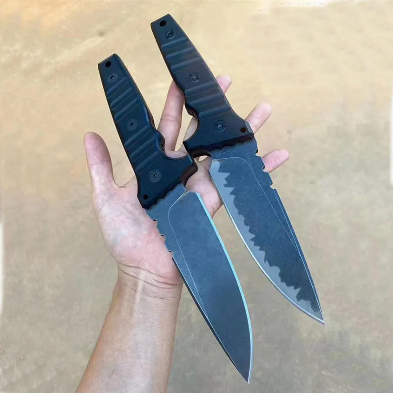 

MANCROZ MBB Z-wear PM Steel M15 Fixed Blade Survival Tactical Straight Knife G-10 Handle EDC Camping Hunting Knives Miller