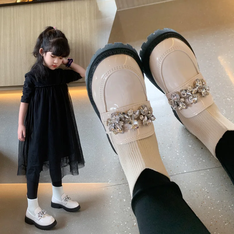 Детские Модные ботильоны носки осенние ботинки челси для девочек детская обувь