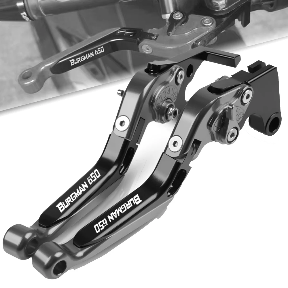 

Для Suzuki BURGMAN 650 2013 2014 2015 2016 2017 2018 2019 2020 BURGMAN650 мотороллеров складные сцепные рычаги штыри