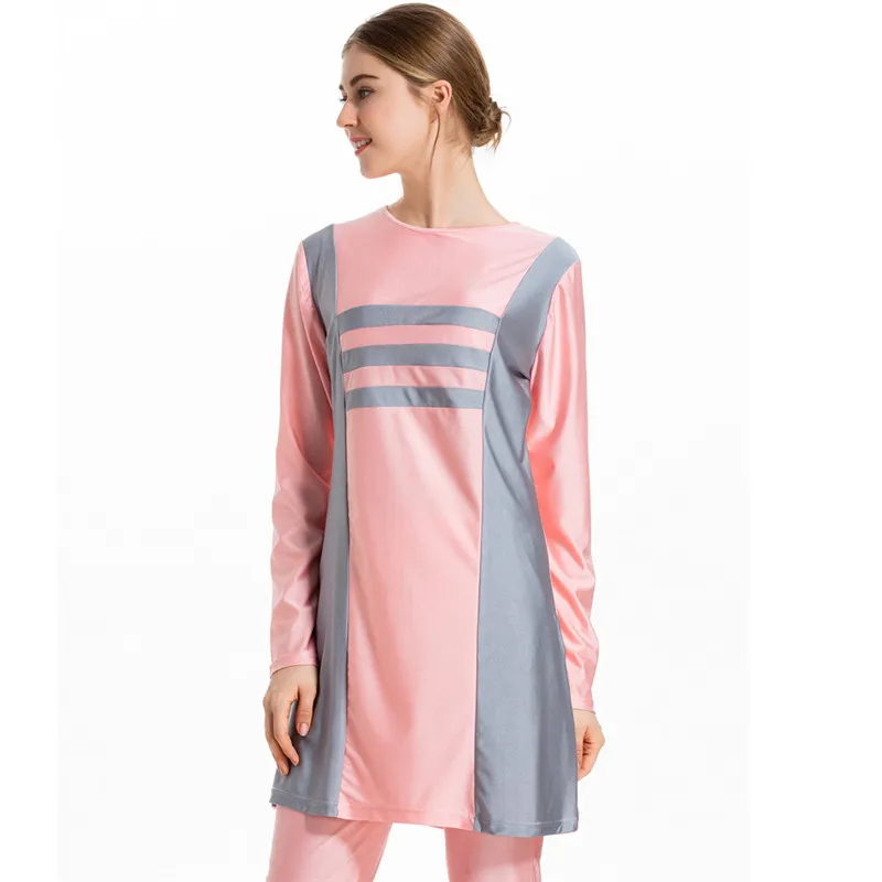 Новинка костюм Burkini солнцезащитный мусульманский лоскутный купальный для женщин