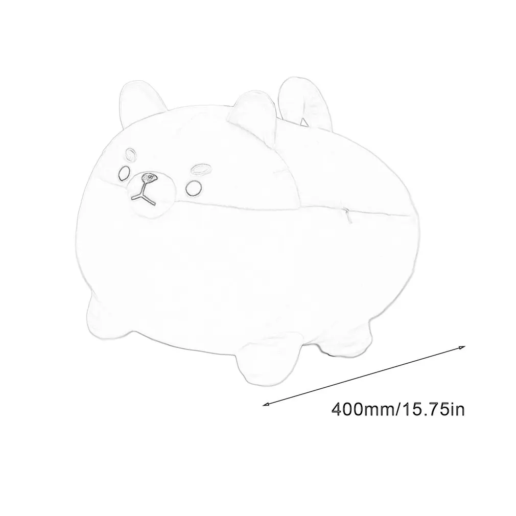 

PP cotton Soft Doggie Plush Toy Down Cotton Big Fat Shiba Inu Corgi Pillow Puppy Dog Nap Long Pillow Gift For Friends Children