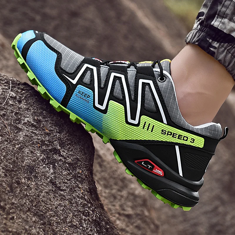 Роскошные Брендовые мужские походные туфли водонепроницаемая нескользящая