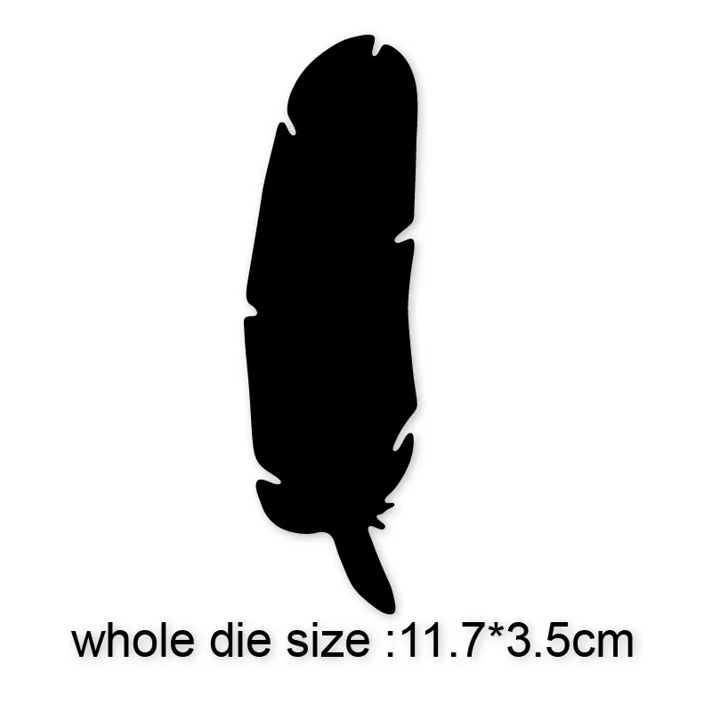 

Feather 117*35mm Metal Cutting Die Stencils for DIY Scrapbooking Album Decorative Embossing Hand-on Paper Craft Cards