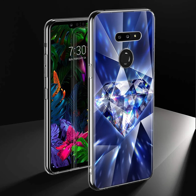 Бриллиантами Стиль для LG W20 W10 V50S V50 V40 V30 K50S K40S K30 K20 Q60 Q8 Q7 Q6 G8 G7 G6 ThinQ чехол для телефона - Цвет: Style 08
