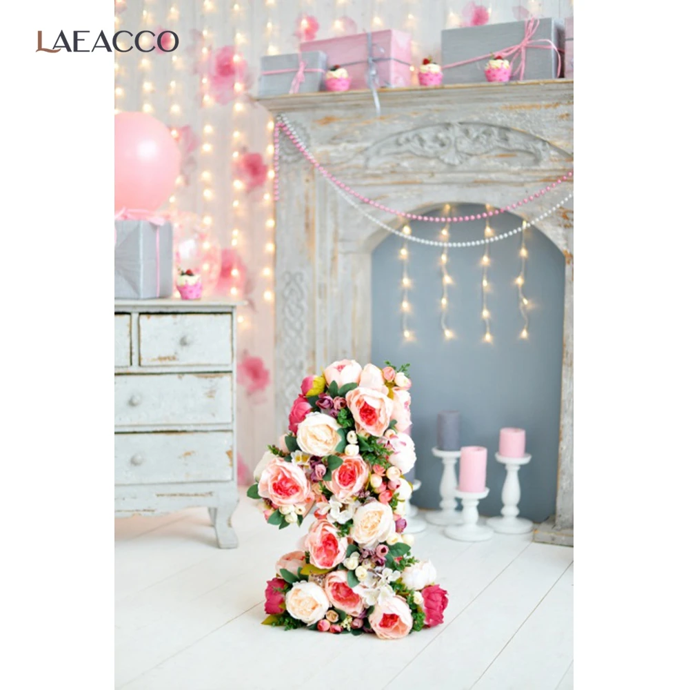 

Chic Wall Balloons Baby 1st Birthday Party Photo Backgrounds Flowers Carpet Baby Portrait Photo Backdrops Photocall Photo Studio