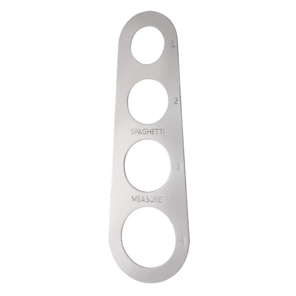 

Wide Application Durable Dishwasher Safe Pasta Measurer Anti-aging Spaghetti Ruler Device 4 Holes Measure Tool