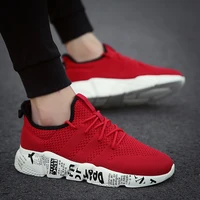 men damping vulcanize shoes male letters design mesh sneakers male outdoor walking shoes tenis lace up vulcanize zapatos size 48