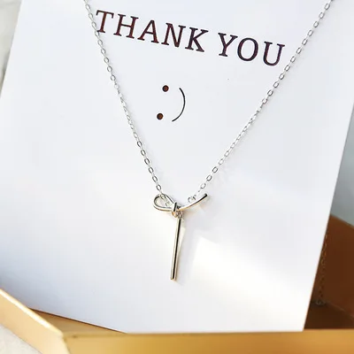 

Elegant 925 Sterling Silver Bowknot Charm Necklace Pendant Jewelry For Women Wedding Choker dz305
