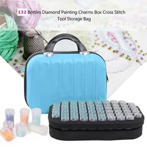 5D Diamond Painting Accessories Storage Box Embroidery Handbag Storage Bead Container Jar Zippered Case for Diamand Painting