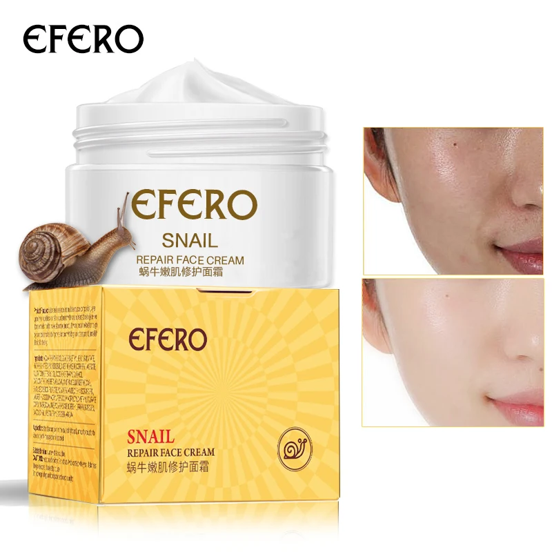 Антивозрастной крем для лица EFERO с экстрактом улитки отбеливающий сыворотка - Фото №1