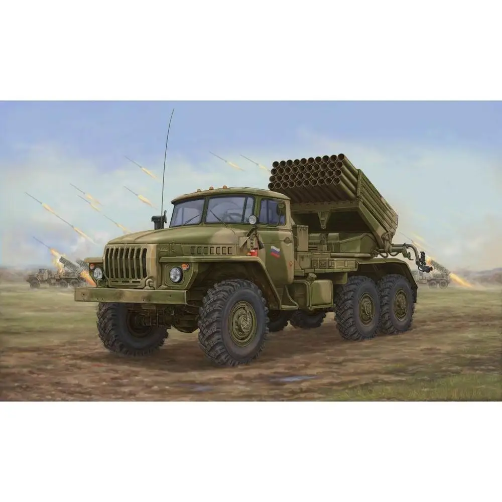 Trumpeter 01014 1/35 Российская поздняя версия BM-21 комплект масштабной модели