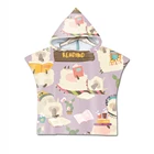 Милый Альпака ламы Пляжная накидка Цветной полотенце детские пляжные полотенца детские, для малышей банное полотенце с капюшоном для маленьких мальчиков соли для ванн Уайт мягкое полотенце HT7