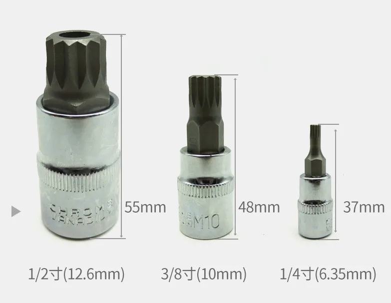 Двенадцать-заостренных винтов с шестигранной quick-ключ дюймовый стандарт 12-bit Цуй