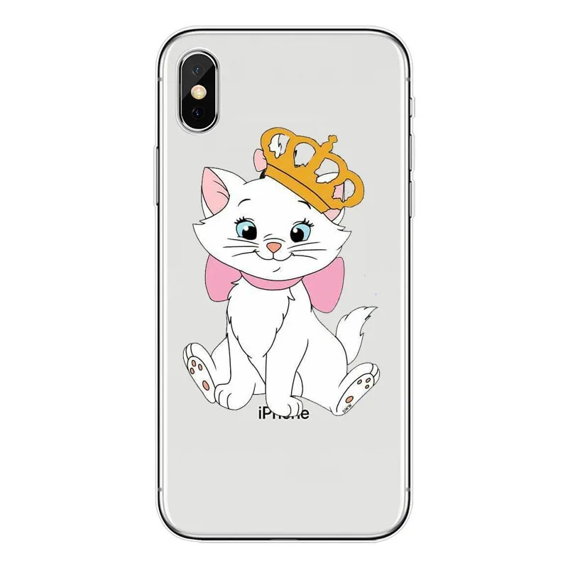 Мультяшный аристократ Marie Cats кошка из мягкого силикона ТПУ чехол для Apple iPhone 8 6S Plus