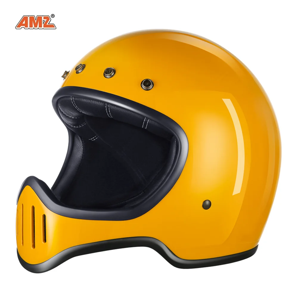 

AMZ Fiberglass Motorcycle Helmet Men Motocross Helmet Casco Moto Motorbike Full Face Cascos Para Moto Bike DOT Certification