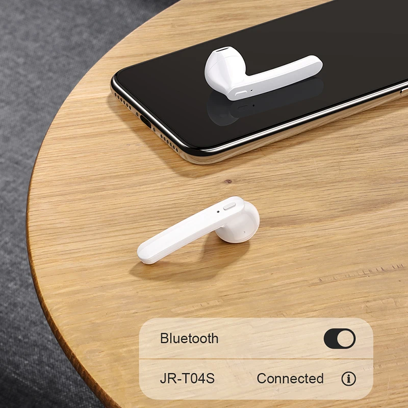 JOYROOM T04S Bluetooth V5.0 наушники настоящие беспроводные 6D стерео динамик с 500 мАч