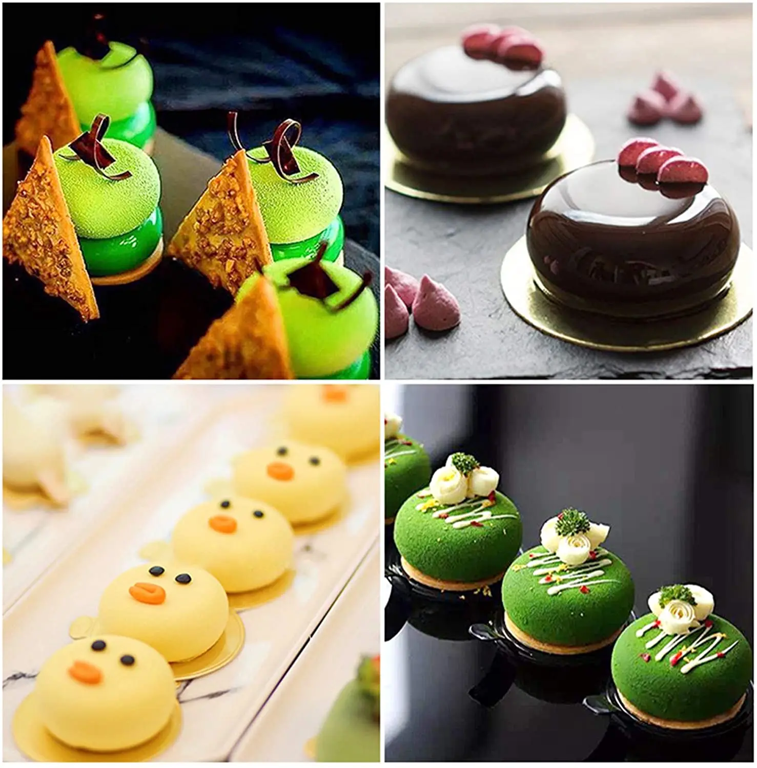 

8 Holes Round Silicone Mold Cake Mold Mousse Moulds For DIY Ice Creams Chocolate Pastry Bakeware Handmade Dessert Art Pan