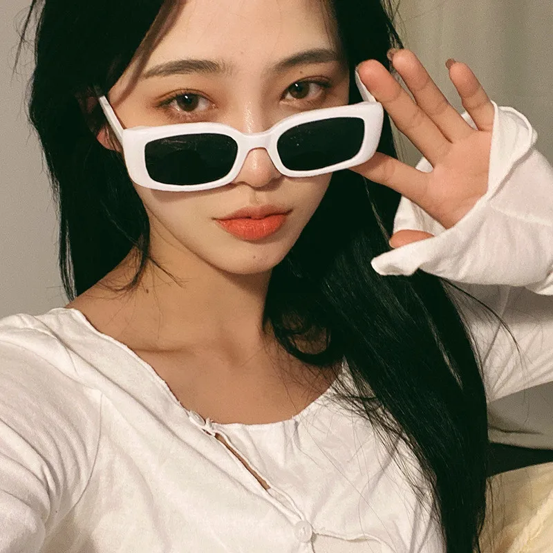 

Hot Square Small Frame Sunglasses Women 2021 New Eyeglasses Men Eyewear Female