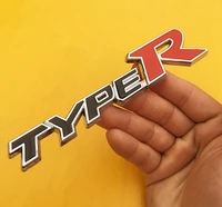 3d metal typer auto trunk tailgate emblem badge decals sticker car accessories
