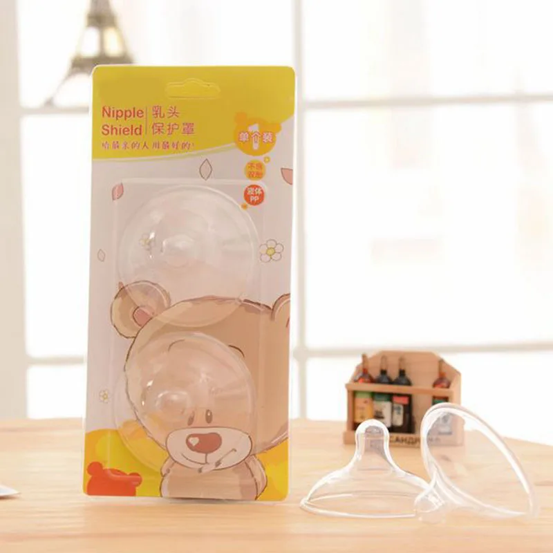 

New 2 Pieces SILICONE Nipple Protector Nursing Cover Breastfeeding Nipple-shield Maternity Shield Nipples