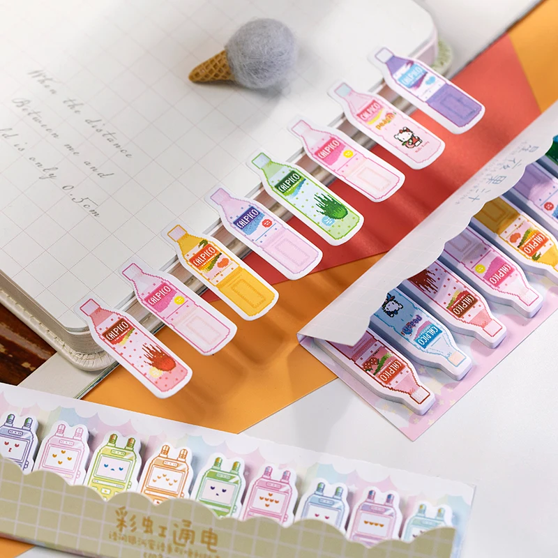 300 листов Kawaii Galaxy Honeyed Sticky Notes милый блокнот для телефона этикетка ярлык наклейки