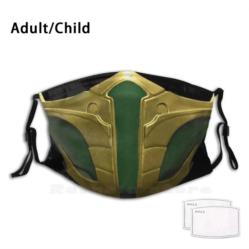 

Mortal Kombat - Jade Mask Adult Kids Anti Dust Pm2.5 Filter Diy Mask Jade Female Character Karateka Girls Scorpion Mortal