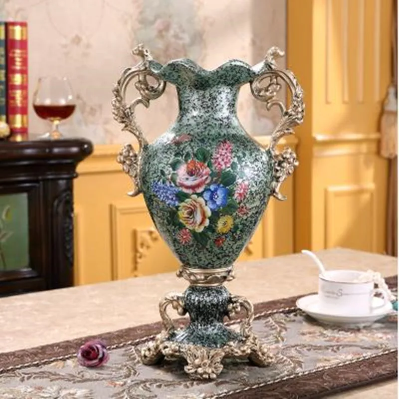 

Beautiful resin vase, home decoration, modern home living room TV desktop decoration, wedding decorations gifts