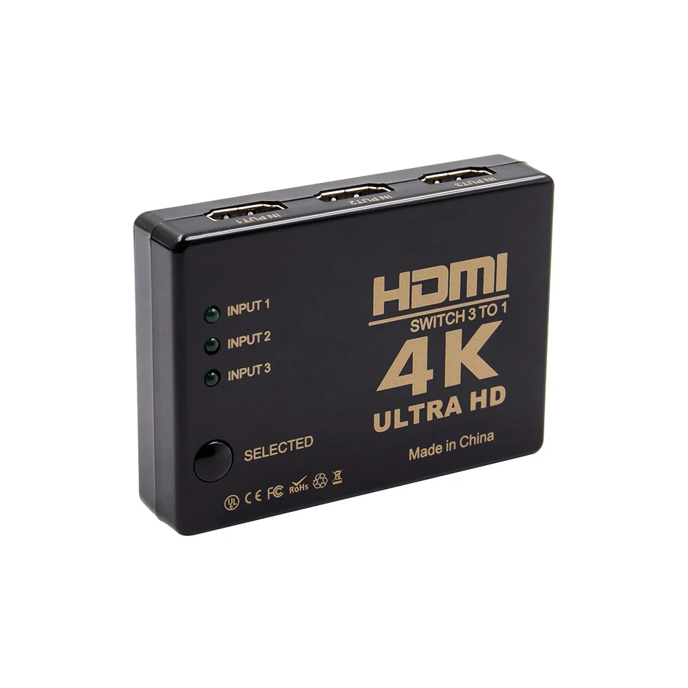 Коммутатор IXUR HDMI 3 порта 4K * 2K переключатель сплиттера селектор 3x1 Ultra HD Video 1080P для