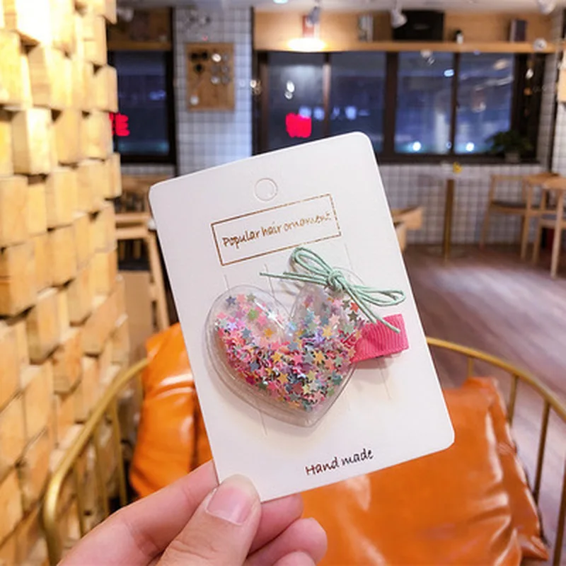 Аксессуары для волос милая заколка с бантом детские игрушки девочек прозрачные