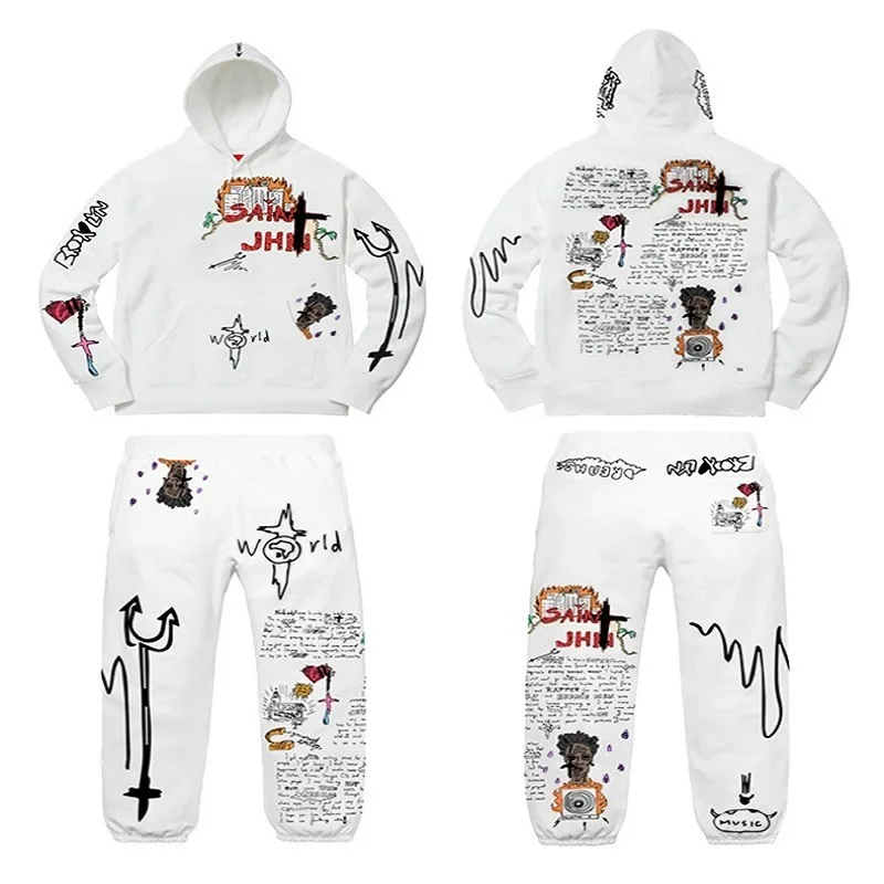 

Sportsuit Women Streetwear Tracksuits Hip Hop Casual Two Pieces Set Hoodie Sweatshirt and Sweatpants Activewear Matching Set