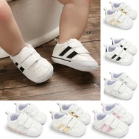 newborn baby boy girl crib shoes faux leather infant toddler pre walker sneakers new