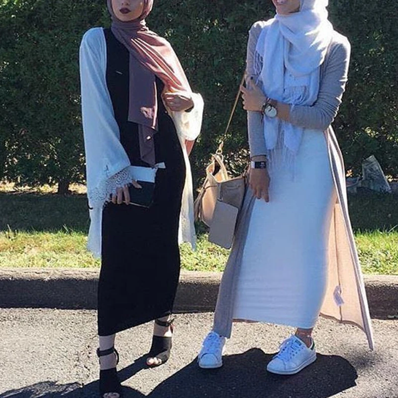 Платья Abaya Дубай Кафтан мусульманская Мода длинная облегающая макси юбка платье