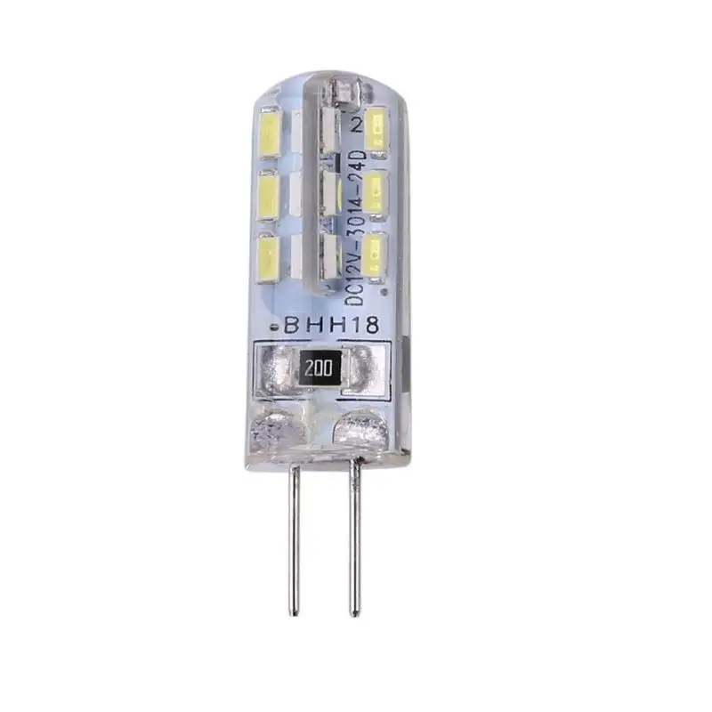 Светодиодная лампа G4 2 Вт 12 В постоянного тока 24 дюйма SMD3014 110 лм белая