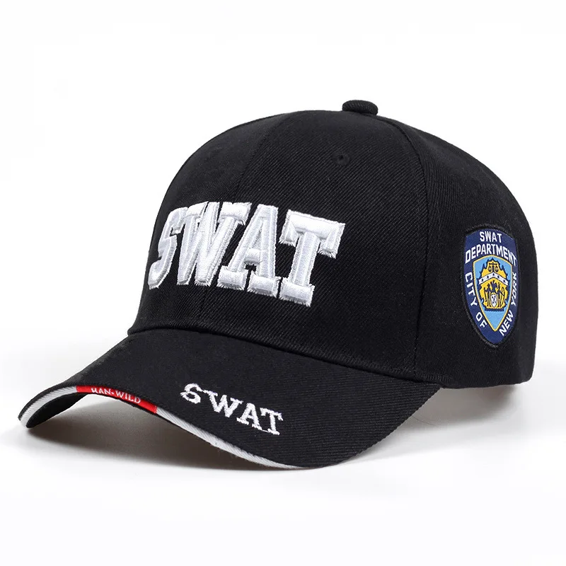 

Fashion SWAT POLICE Letters Printed Mens Tactical Cap Baseball Cap Men Gorras Women Snapback Bone Masculino Army Cap