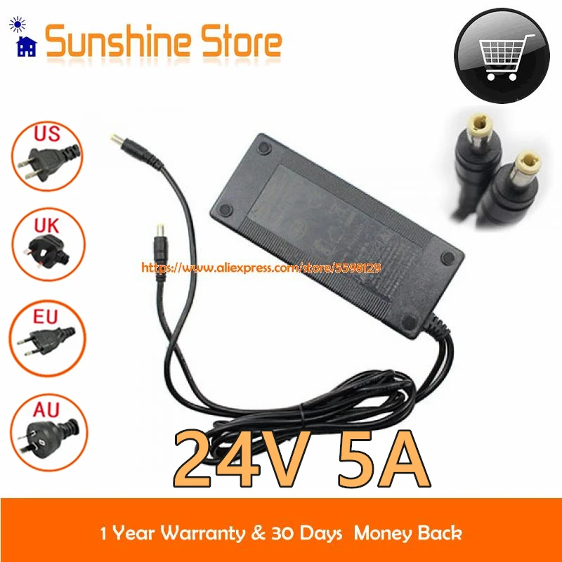 

Оригинальный адаптер GVE GM120-2400500-F Ac 24 В 5A 120 Вт источник питания с 2-линейным выходом зарядное устройство для компьютера и ноутбука