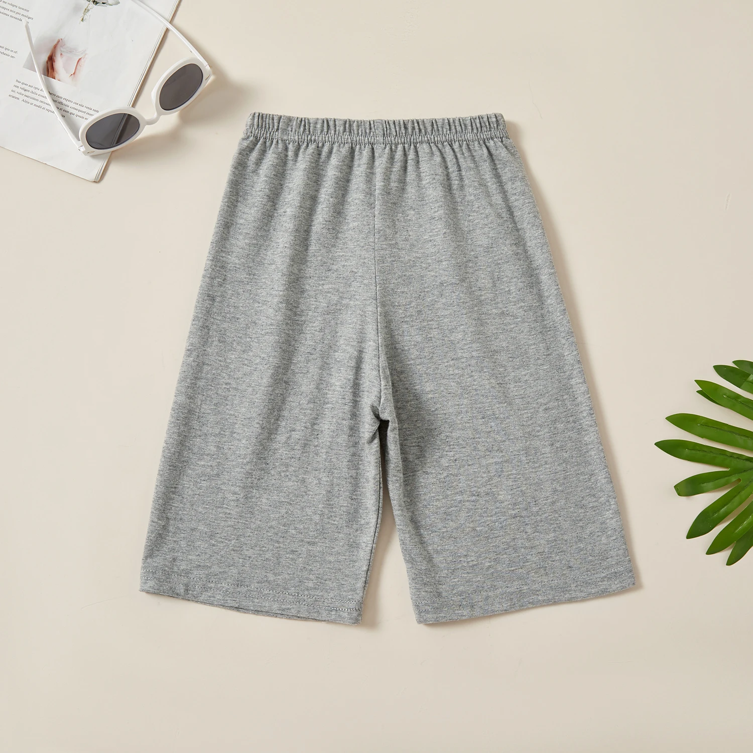 

PatPat Kids Boy Solid All-cotton Multicolor Elasticized shorts
