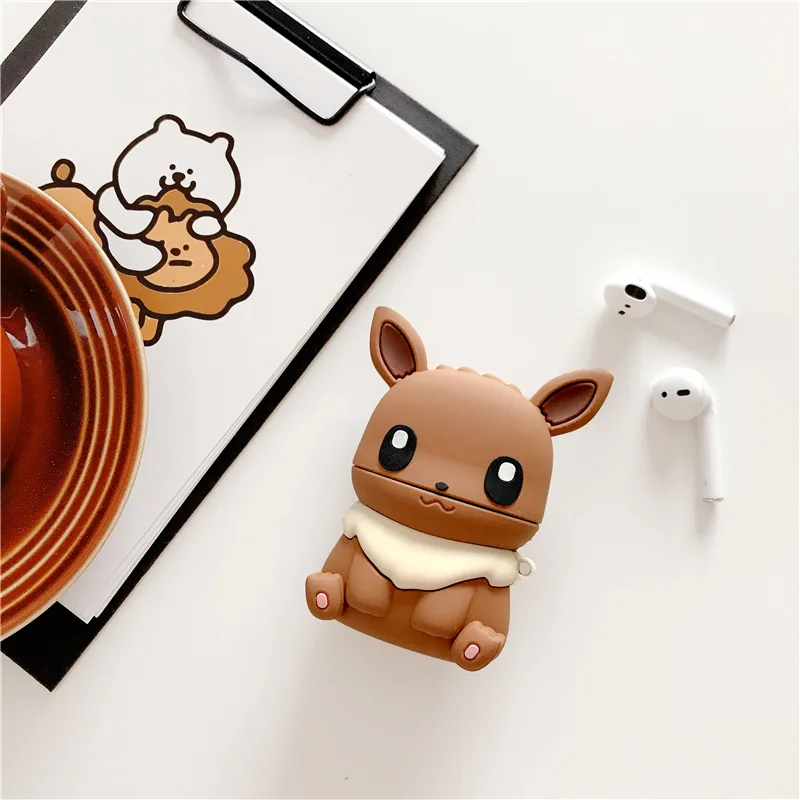 Гарнитура Аксессуары для airpods чехол милый анимер для apple airpod 1 2 чехол bluetooth кожухи головных телефонов для apple чехлы для наушников