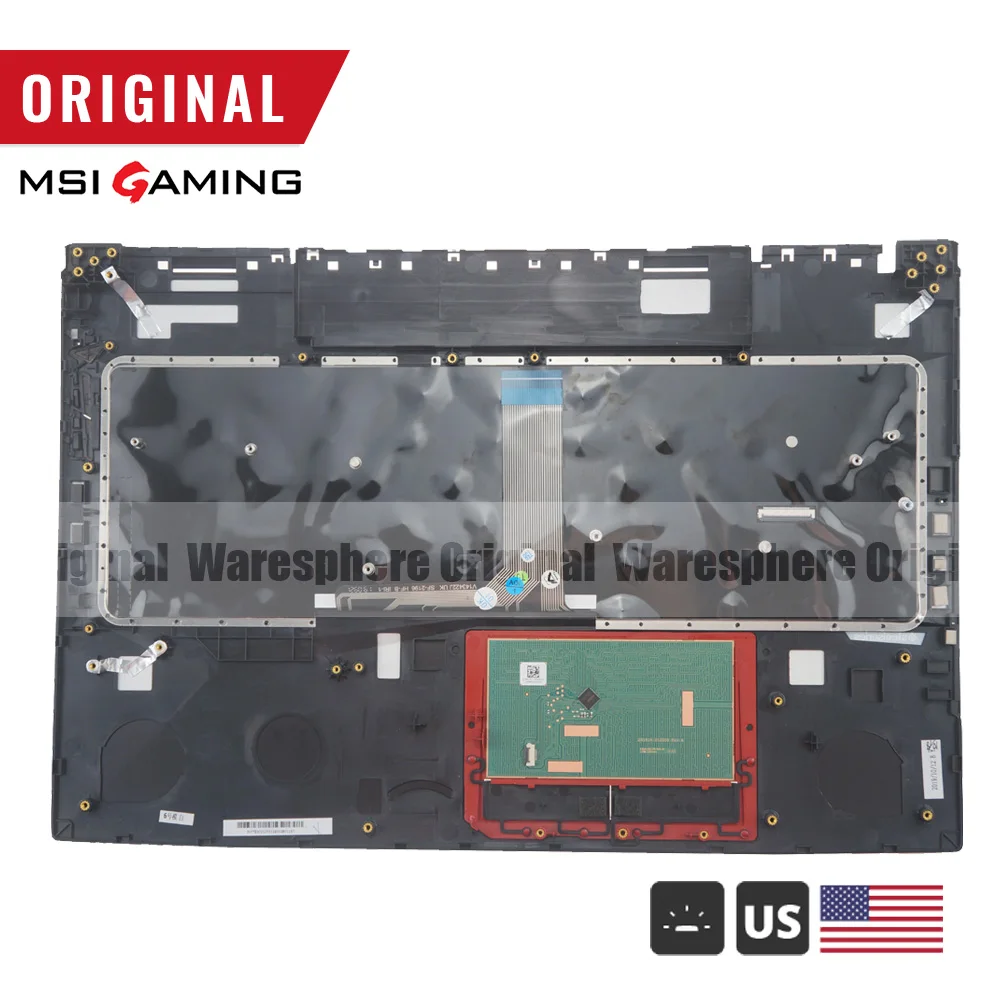 Новый оригинальный чехол для телефона MSI GE75 верхний с разноцветной клавиатурой