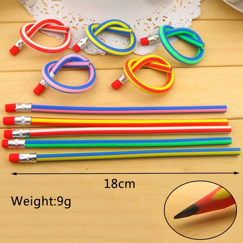 5 шт./упак. Цвет карандаш креативные Канцтовары складной деформации изгиба мягкий